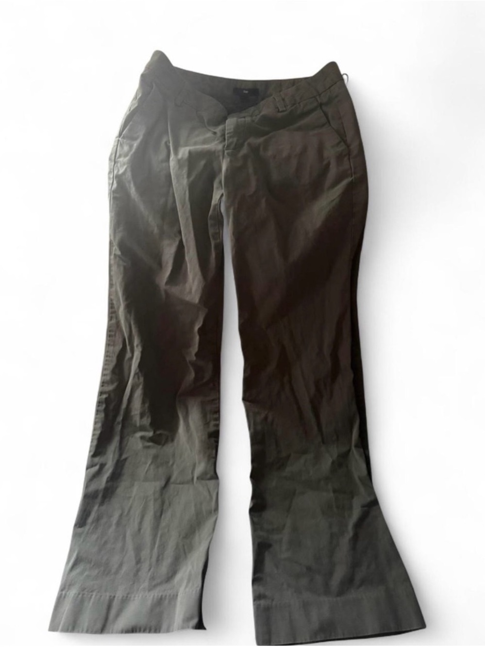 Womens Gap Dark Green Bootcut Chino Pants Sz 4